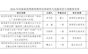 bat365官网登录入口关于上报 2024年河南省高等教育教学改革研究与实践项目立项推荐公示